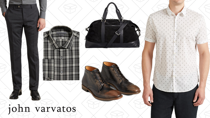Austin Fit Dress Pant, $247 | Trim Fit Dress Shirt, $134 | Suede Duffel, $239 Fleetwood Cut Stitch Chukka Boot, $374 | Cotton Short Sleeve Shirt, $64